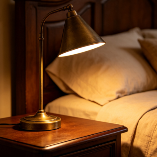 High-End "Affordable Luxury" Ceramic & Gilded Decorative Sleep Lamp – Ideal for American-Style Villa Bedrooms