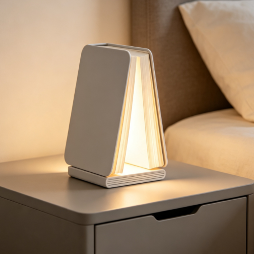 Creative Foldable Book-Shaped Sleep Lamp – Minimalist, Artistic Soft-Light Ambient Lamp for Desks & Nightstands