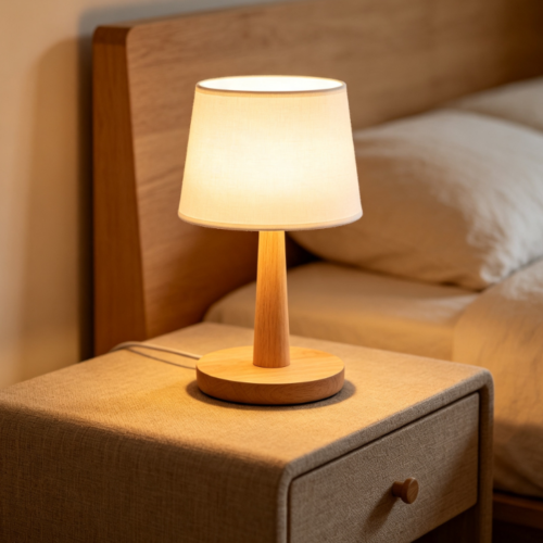 Nordic-Style Wooden Sleep Lamp