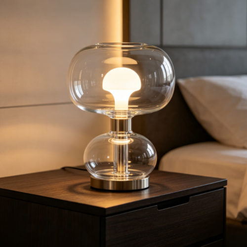 L-Shaped Smart Multifunctional Sleep Lamp – Wireless Charging Bedside Ambient Table Lamp